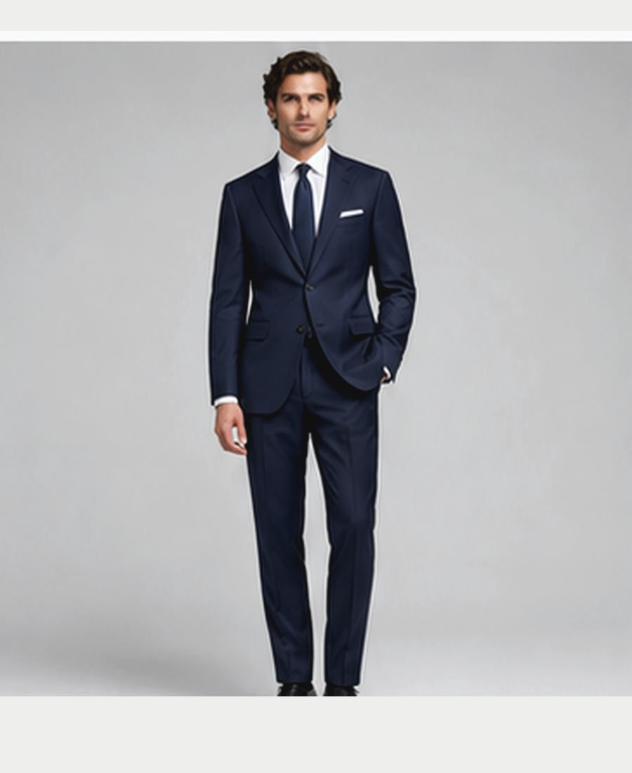 Model wearing Classic Suit Slim Fit