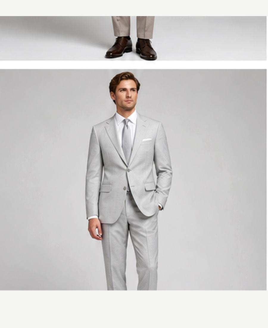 Model wearing Luxury Suit Signature