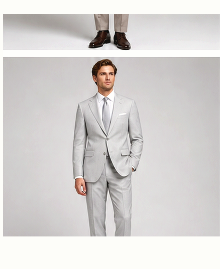 Model wearing Luxury Suit Tailored Fit