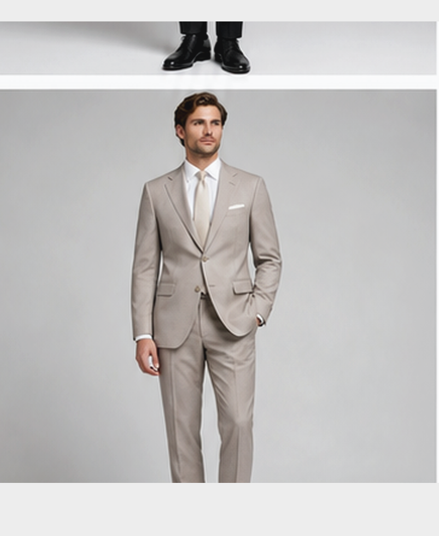 Model wearing Wedding Suit Slim Fit
