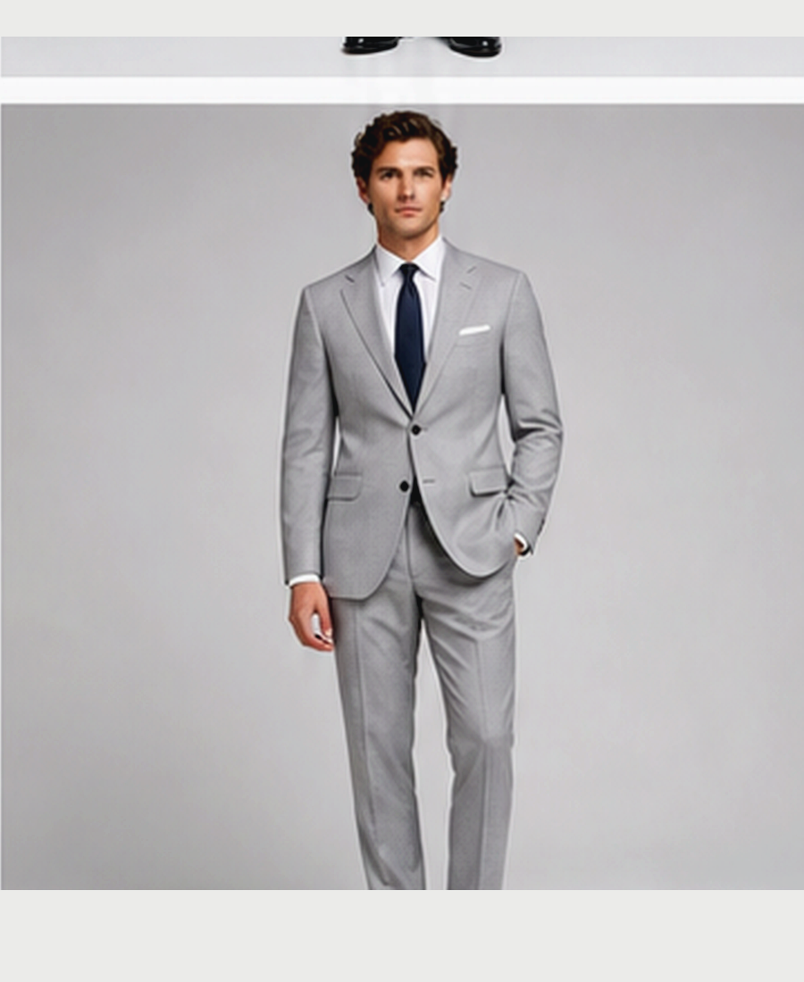 Model wearing Wrinkle-Free Suit Modern Fit